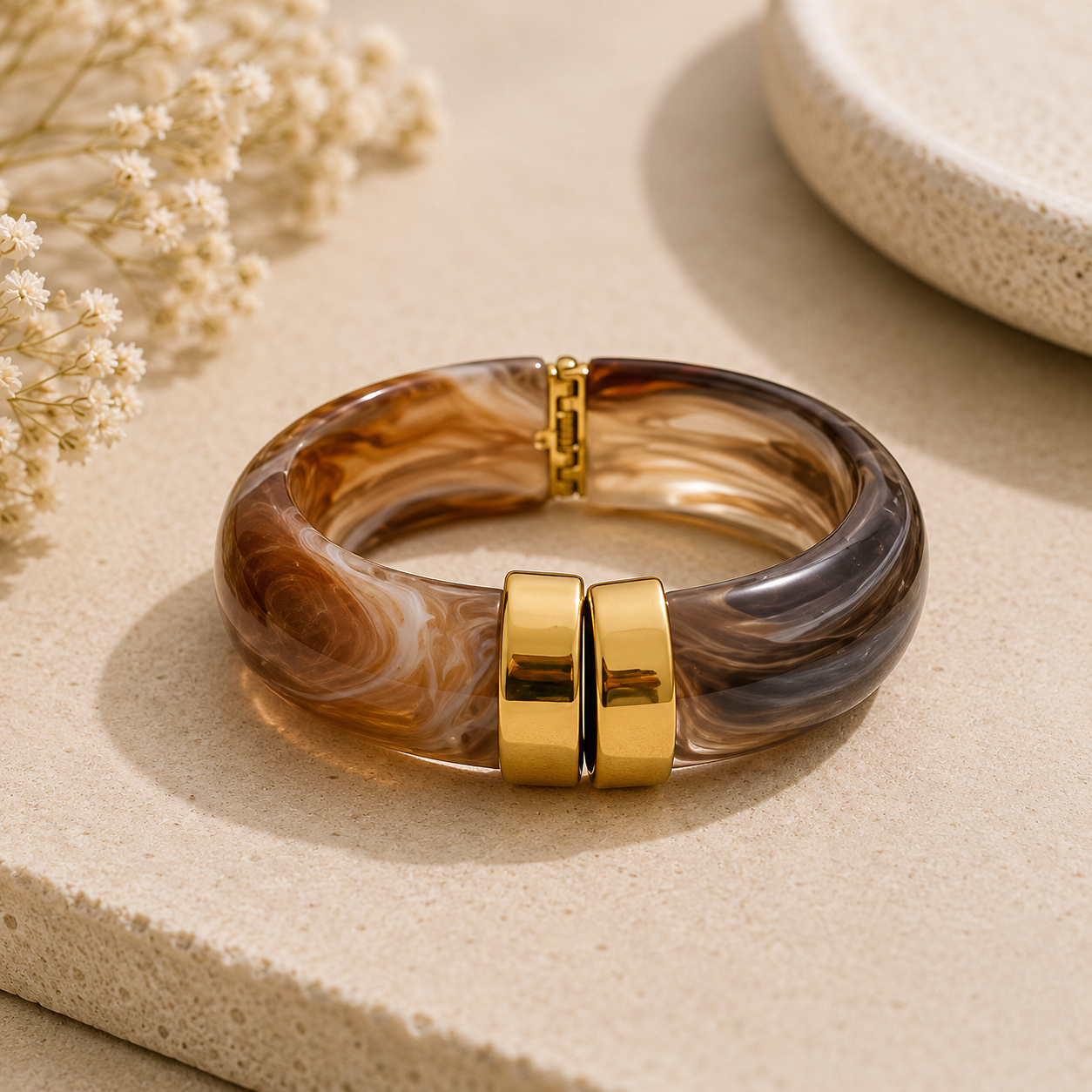 Brazalete Grueso Acrílico (Varios Colores)