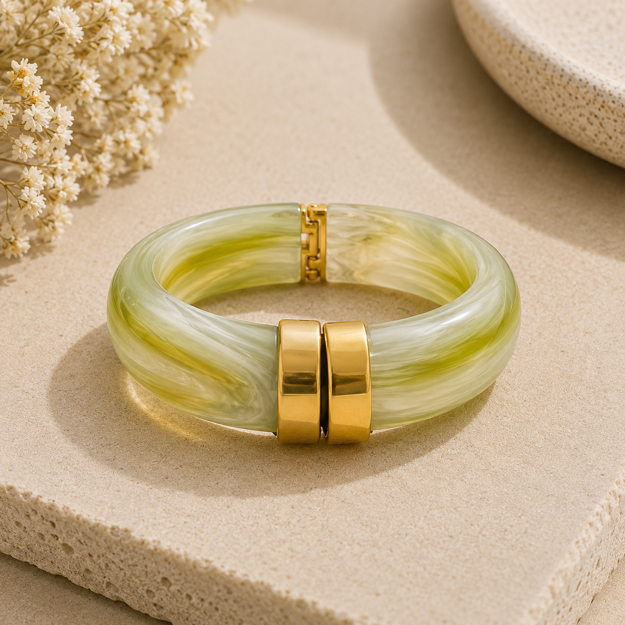 Brazalete Grueso Acrílico (Varios Colores)