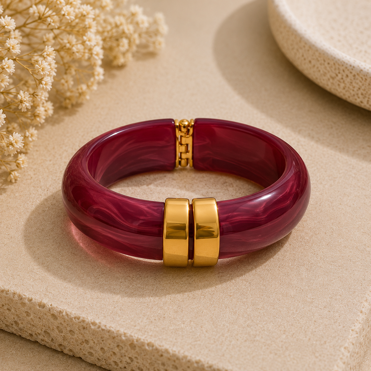 Brazalete Grueso Acrílico (Varios Colores)