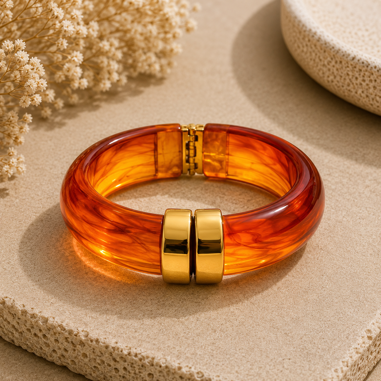 Brazalete Grueso Acrílico (Varios Colores)