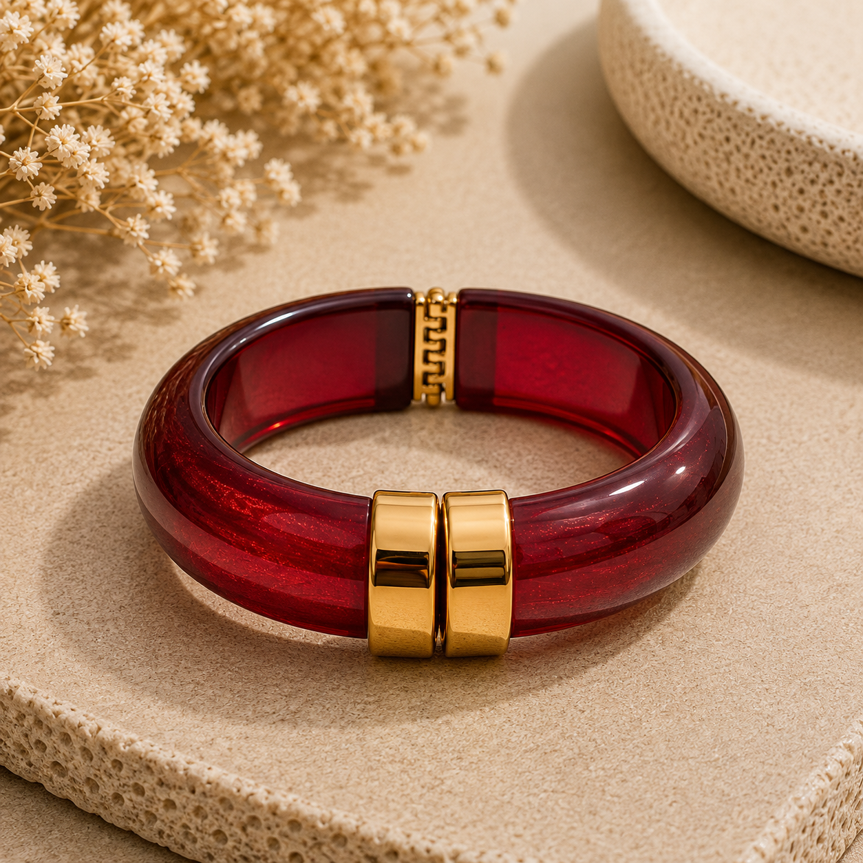 Brazalete Grueso Acrílico (Varios Colores)
