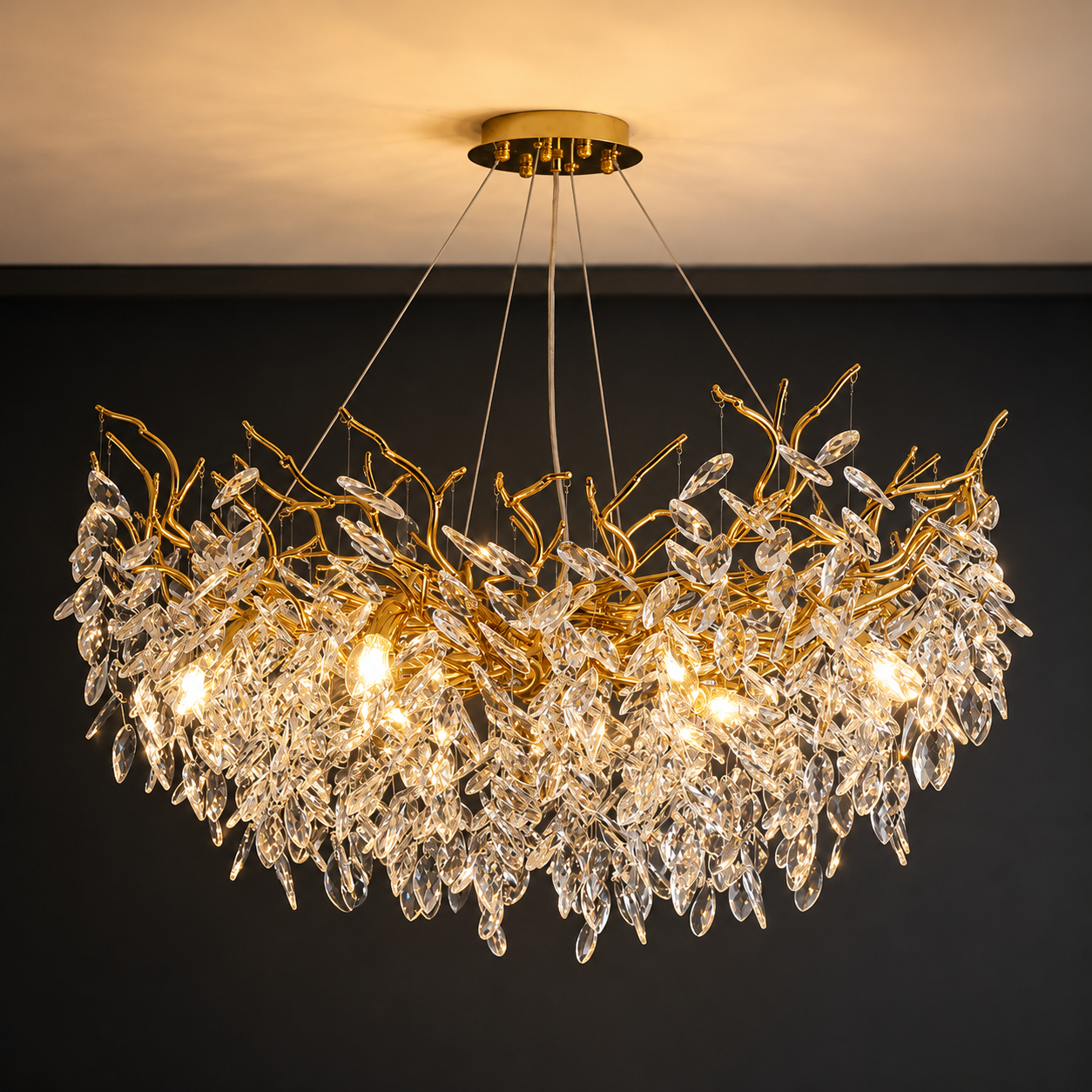 Lámpara Colgante Crystal Gold™