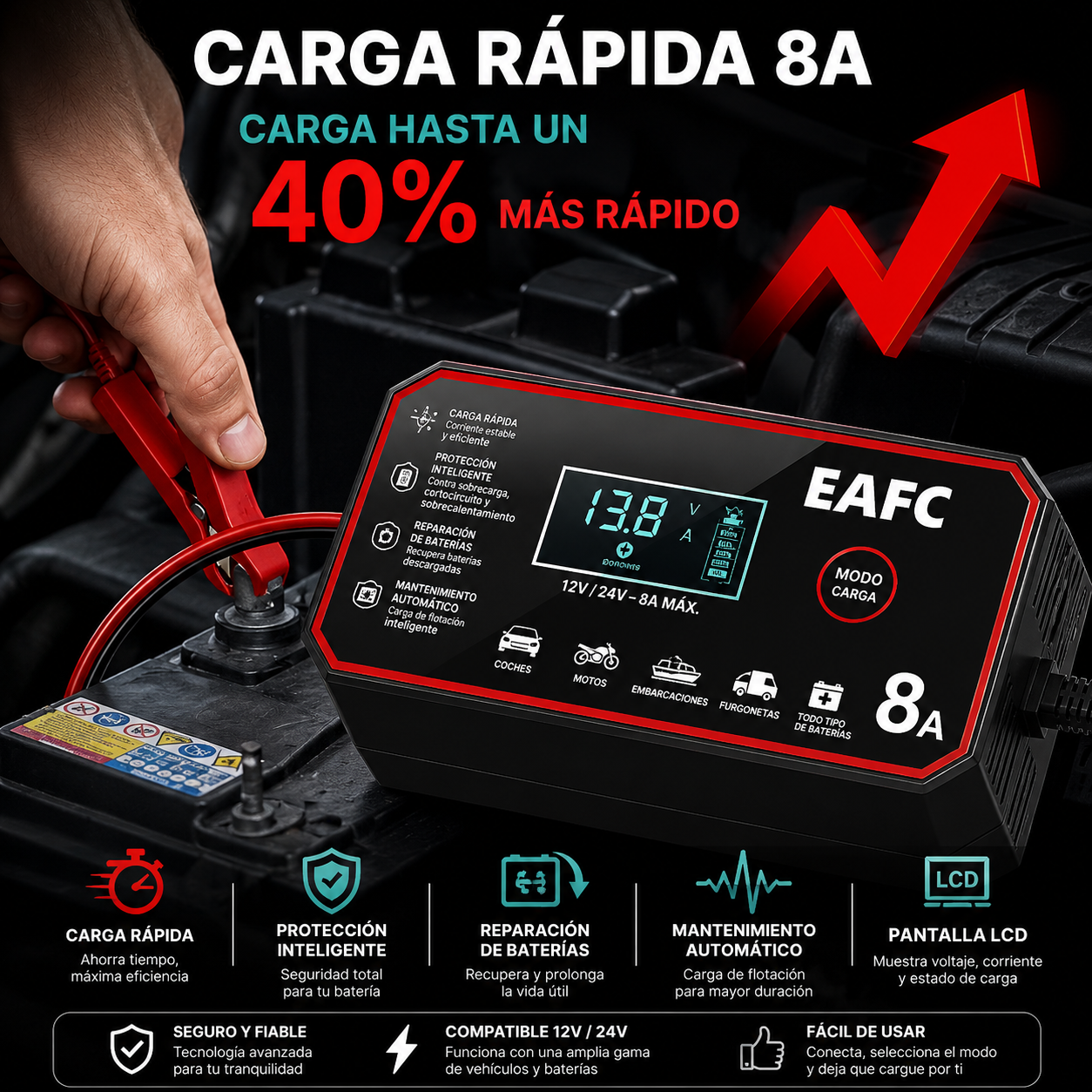 Cargador Inteligente de Batería